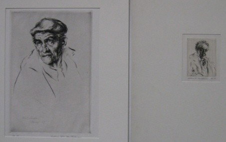 Arthur W. Heintzelman 1 dry point and 1 etching: Arthur W. Heintzelman- ''Pecheur Basque'' (Smith 135); ''Type de Quartier Latin'' (S. 158)- 1 dry point and 1 etching, 1927, 1930, both signed in pencil, editions of 70 ea., 'Pecheur' with translucent