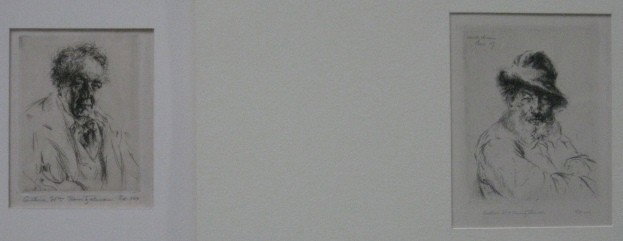 Arthur W. Heintzelman 2 etching: Arthur W. Heintzelman- ''Tete de Bouquiniste'' (Smith 149); ''Type de Quartier Latin'' (S. 158)- 2 etchings, 1929, 1930, both signed in pencil, editions of 70 each, minimal handling creases. 3 3/4 x 3