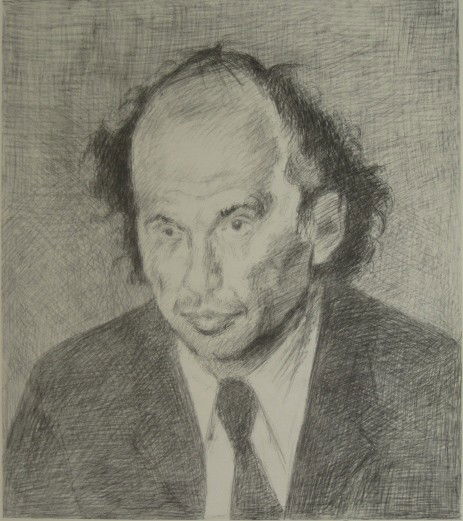 Raphael Soyer lithograph: Raphael Soyer- ''Portrait of Allen Ginsberg''- lithograph, signed, titled and numbered 17/100 in pencil, very good condition. 15 5/8 x 13 5/8''