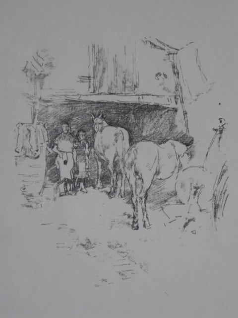 James A. M. Whistler lithograph: James A. M. Whistler- ''Smith's Yard'' (Levy 126) (Way 88)- lithograph, 1895, as published in ''The Studio'' American edition, very good condition. 7 1/4 x 6 1/8''