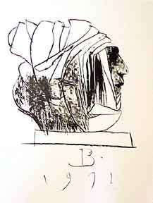 Leonard Baskin lithograph: Leonard Baskin- ''Leader'' (Fern & O'Sullivan 602)- lithograph, 1971, signed and numbered 127/160 in pencil, very good condition. 34 x 24'' (sheet)