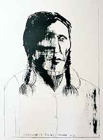 Leonard Baskin 2 lithographs: Leonard Baskin- ''Pedro Cajete-Pueblo'' (Fern & O'Sullivan 611); ''Swift Dog'' (F. & O. 615)- 2 lithographs, 1972, both signed and numbered in pencil, edition of 160, very good condition. 31 1/2 x 22'