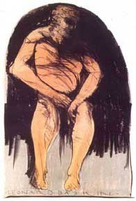 Leonard Baskin lithograph: Leonard Baskin- ''The Athlete'' (for Jim Thorpe) (Fern & O'Sullivan 656)- lithograph in 7 colors, 1974, signed and numbered 156/200 in pencil, very good condition. 32 x 20 1/2''