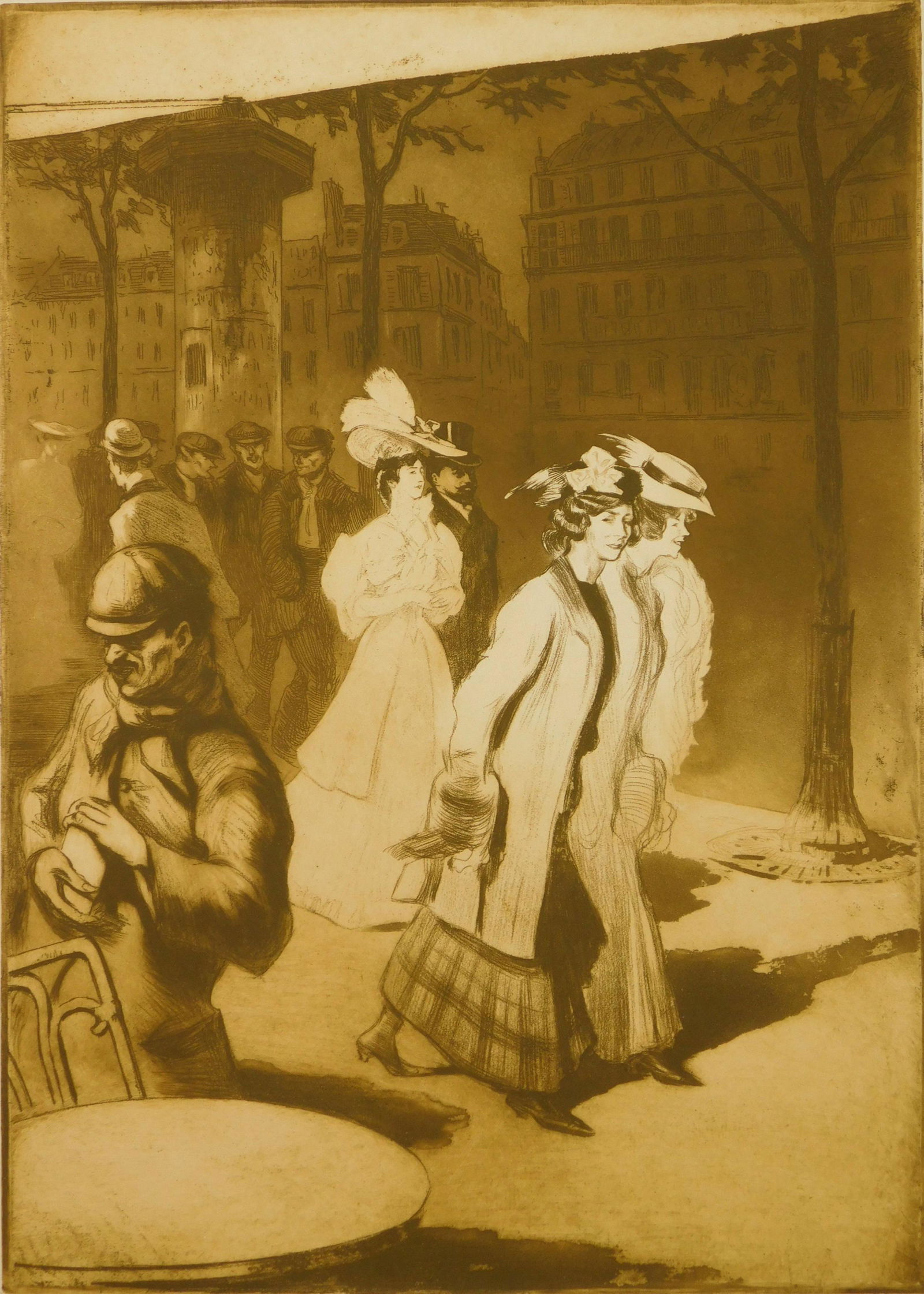 Edgar Chahine aquatint (1 of 4)