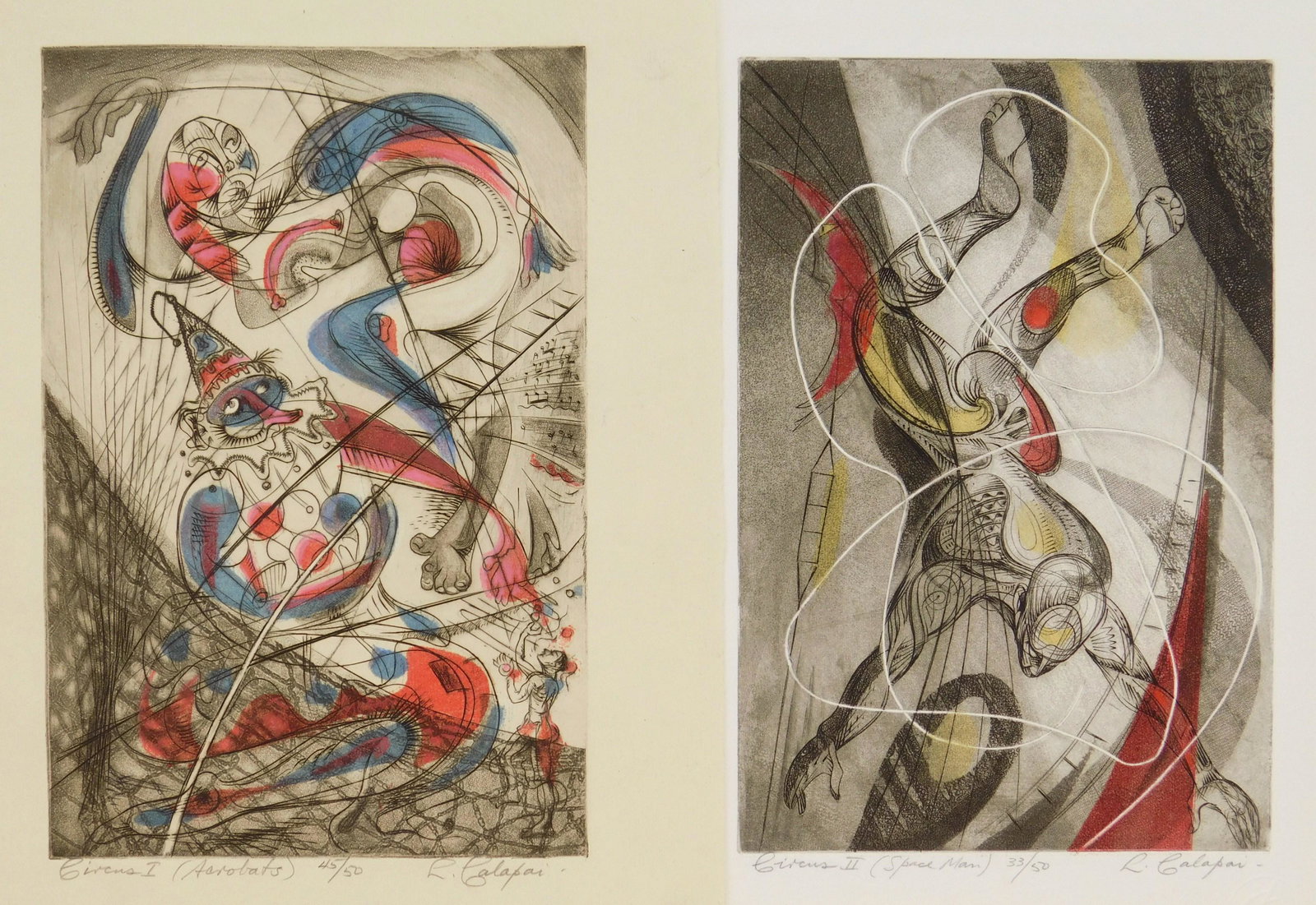 2 Letterio Calapai etchings (1 of 7)