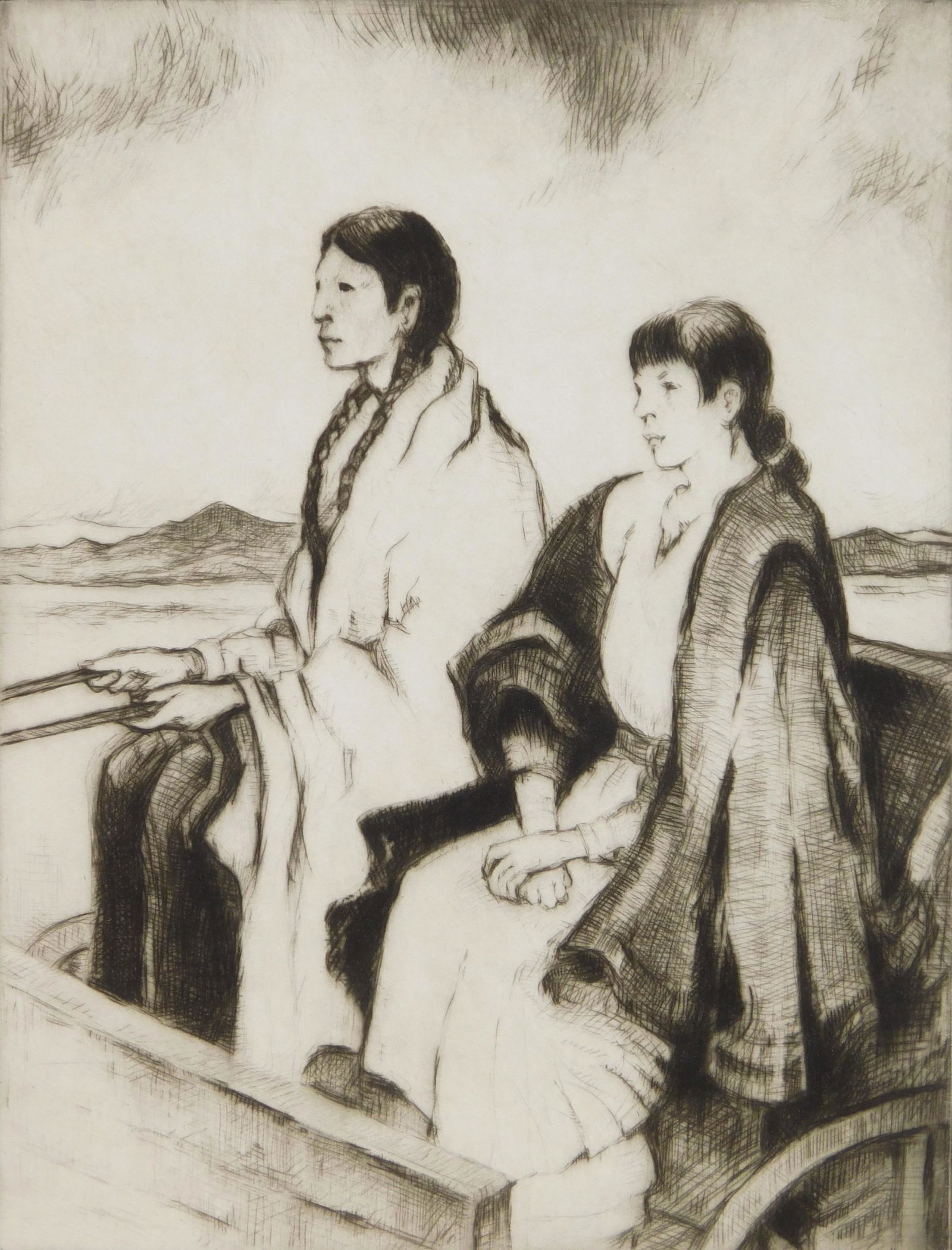 Gene Kloss drypoint (1 of 4)