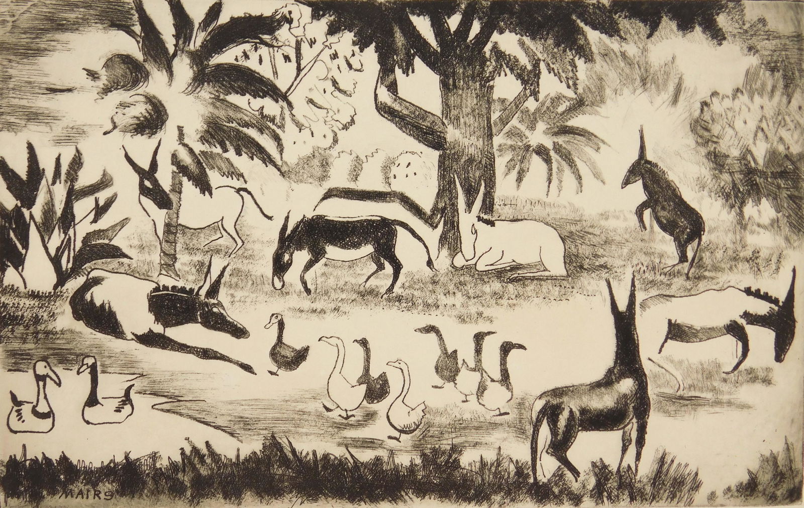 Clara Mairs drypoint (1 of 4)