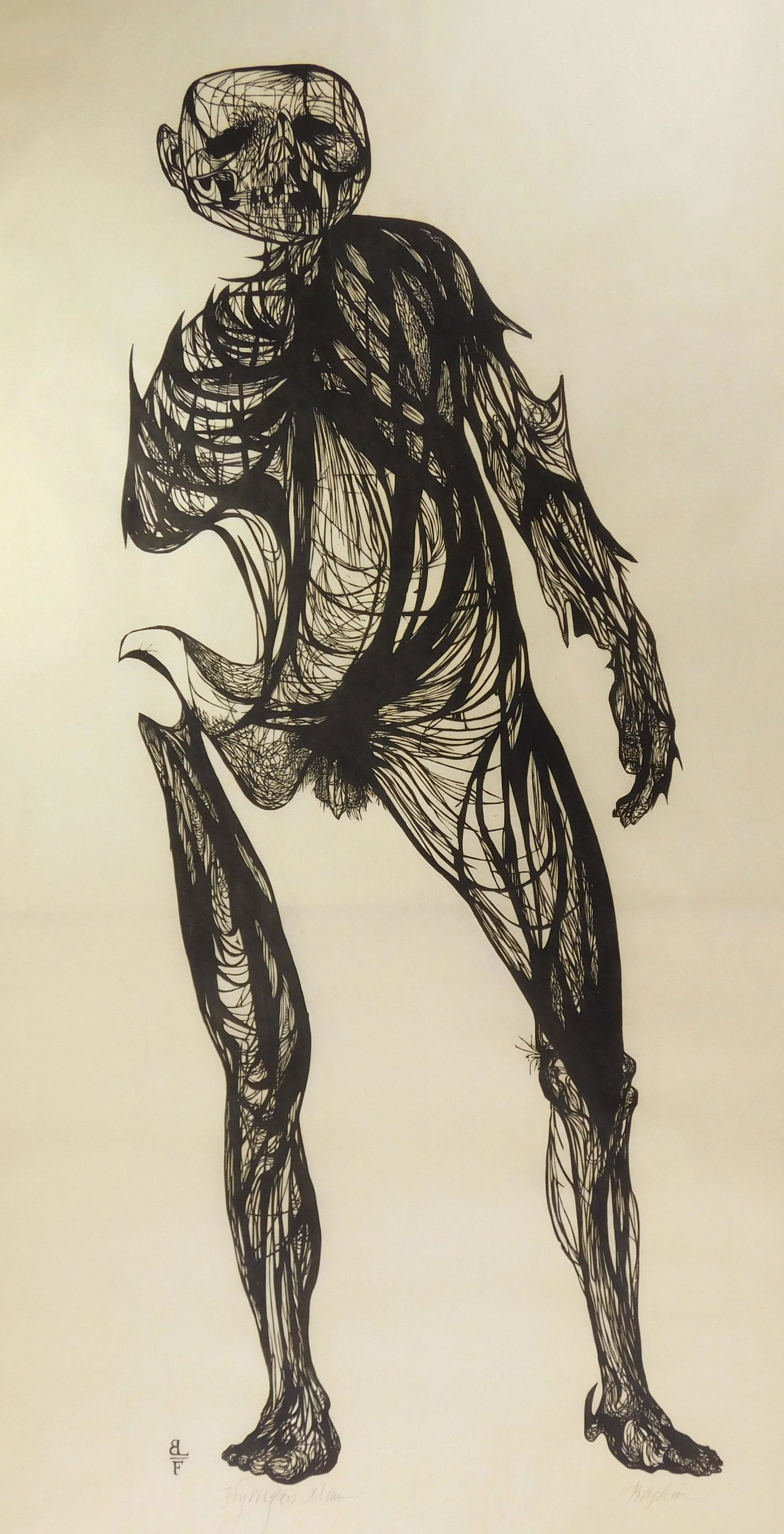 Leonard Baskin woodcut (1 of 3)