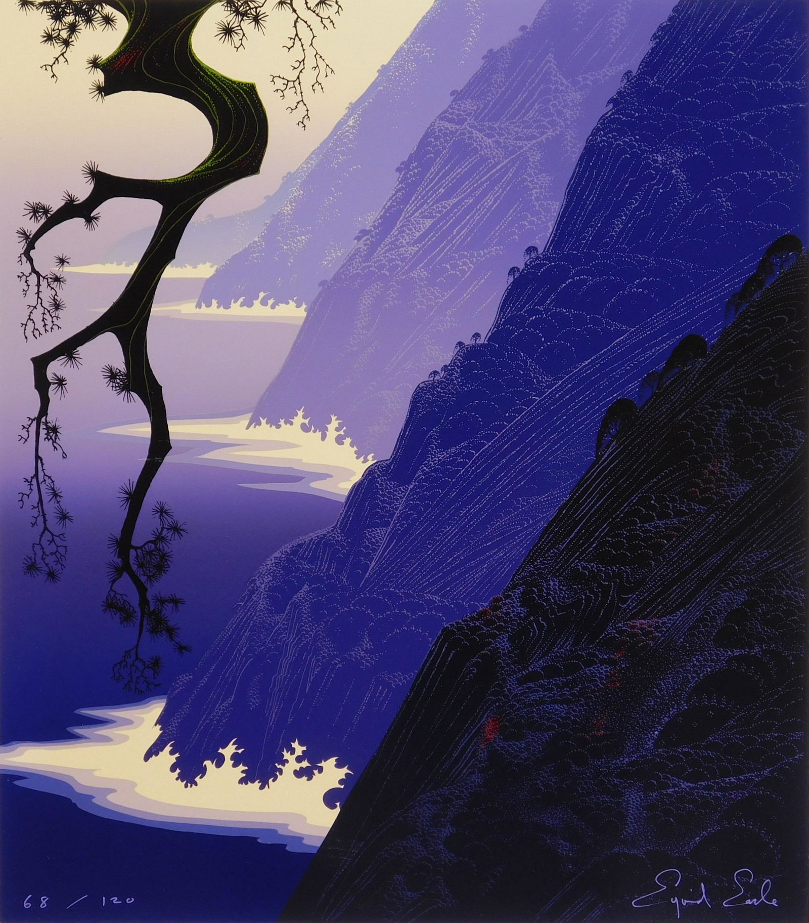 Eyvind Earle silkscreen (1 of 5)