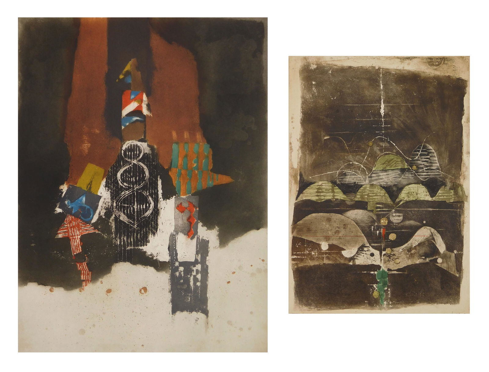 2 Johnny Friedlaender etchings (1 of 7)