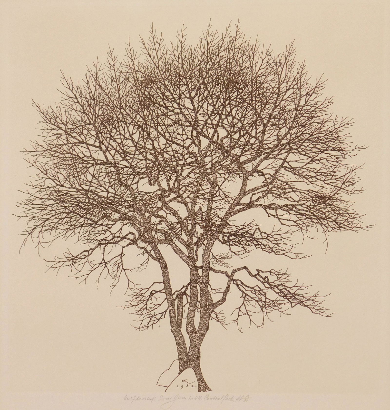 Jacques Hnizdovsky woodcut (1 of 5)