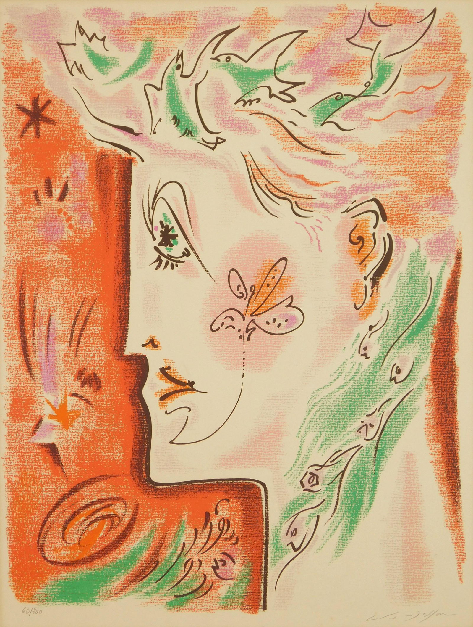 Andre Masson lithograph (1 of 4)