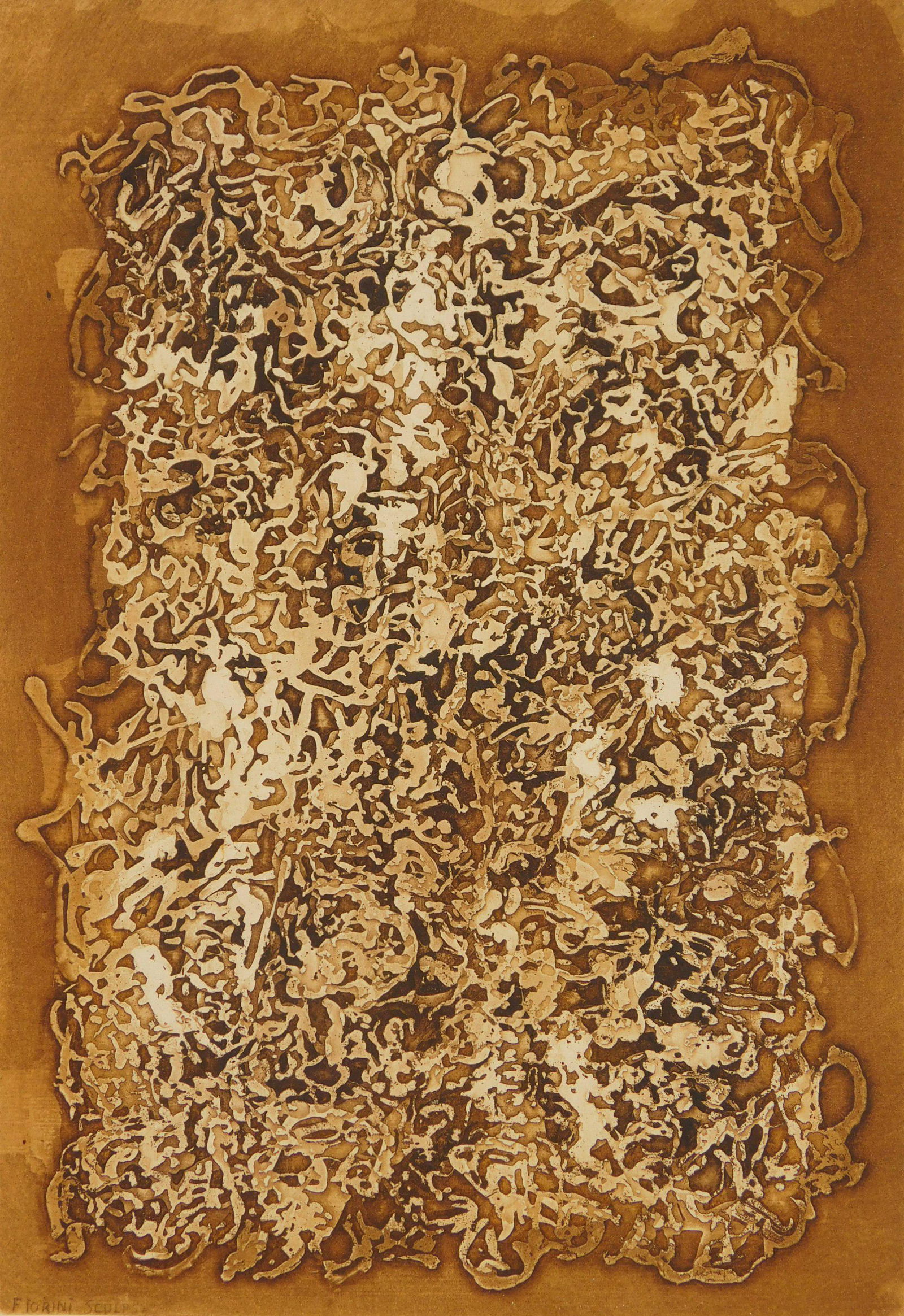 Mark Tobey etching (1 of 4)