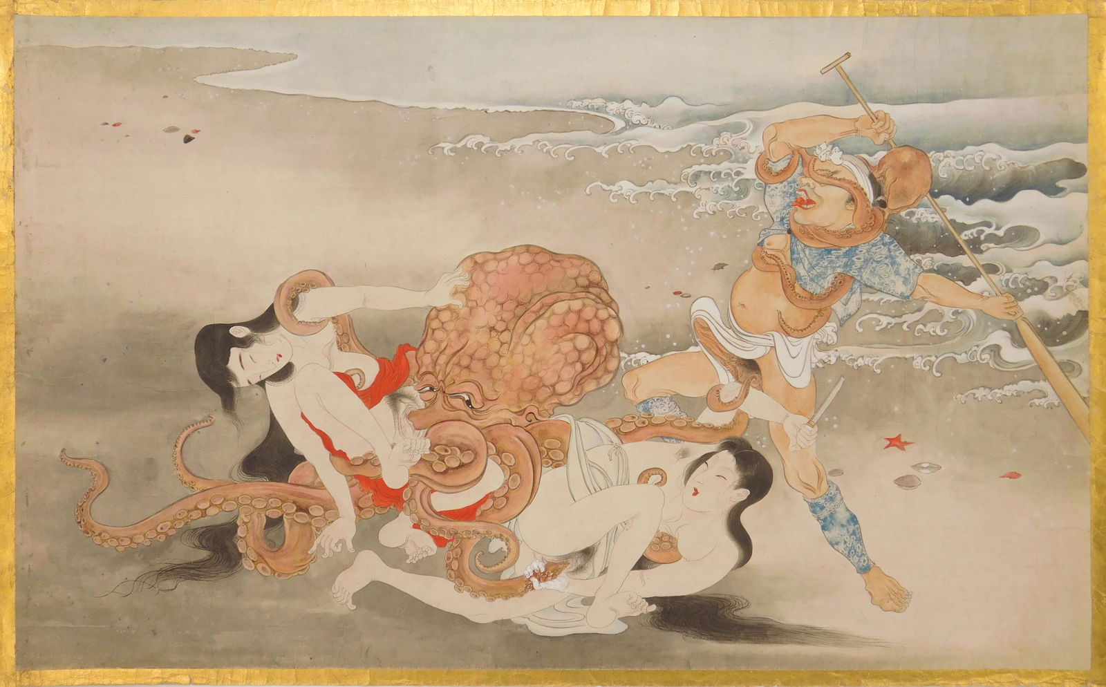 19/20th c. Japanese School woodblock in colors (1 of 4)