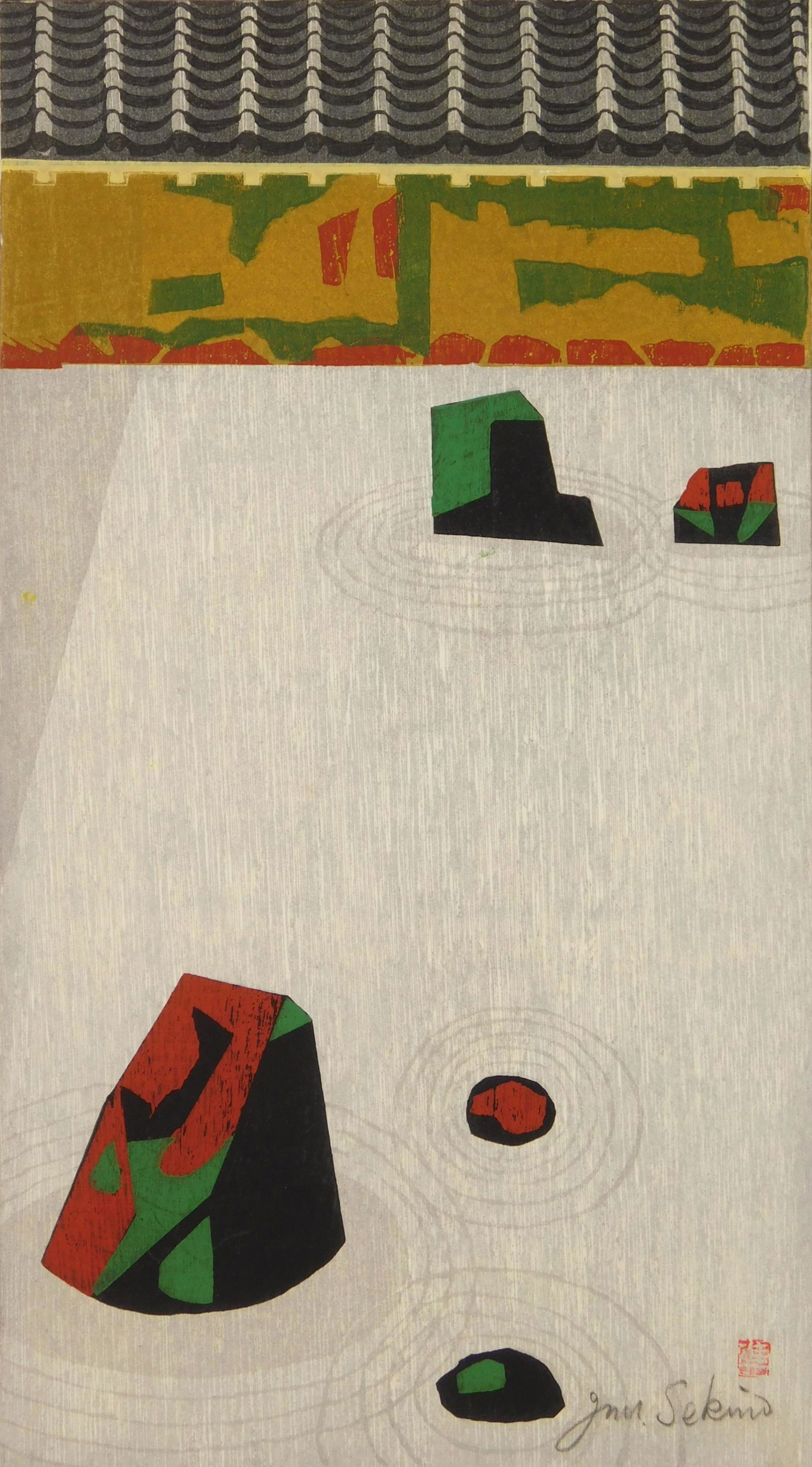 Junichiro Sekino woodblock in colors (1 of 6)