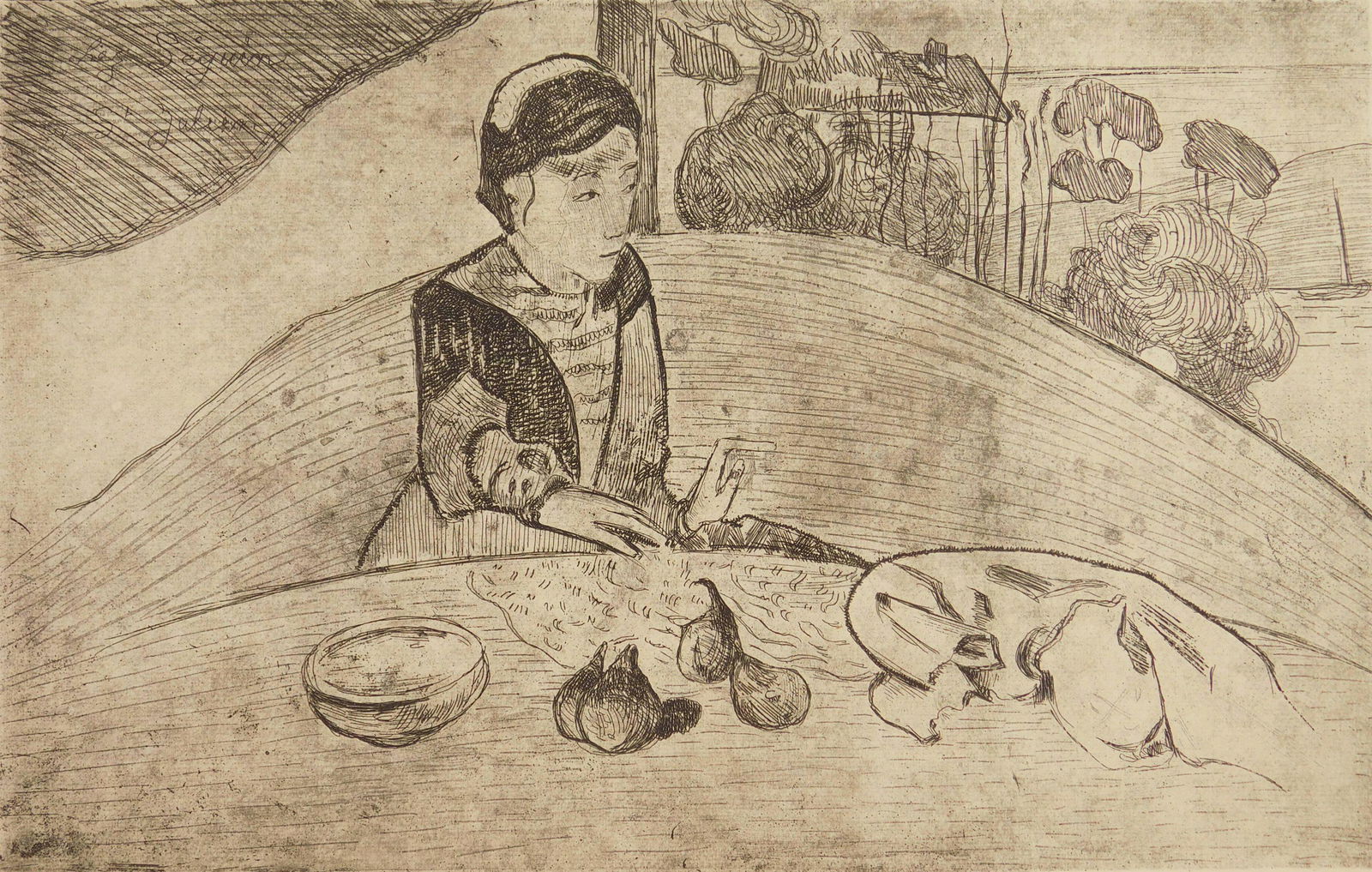Paul Gauguin etching (1 of 4)