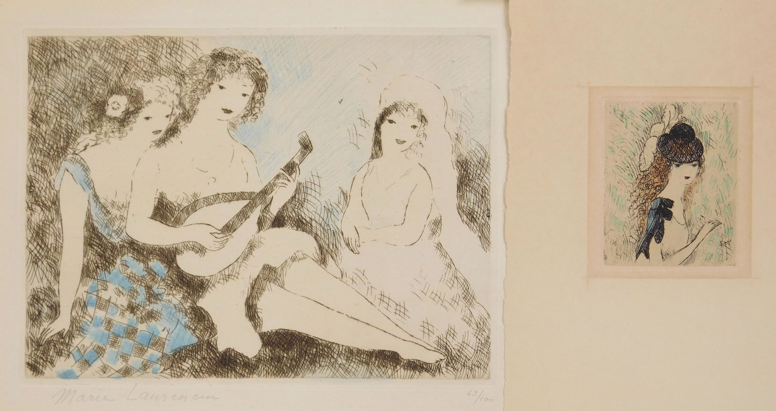 2 Marie Laurencin etchings (1 of 7)