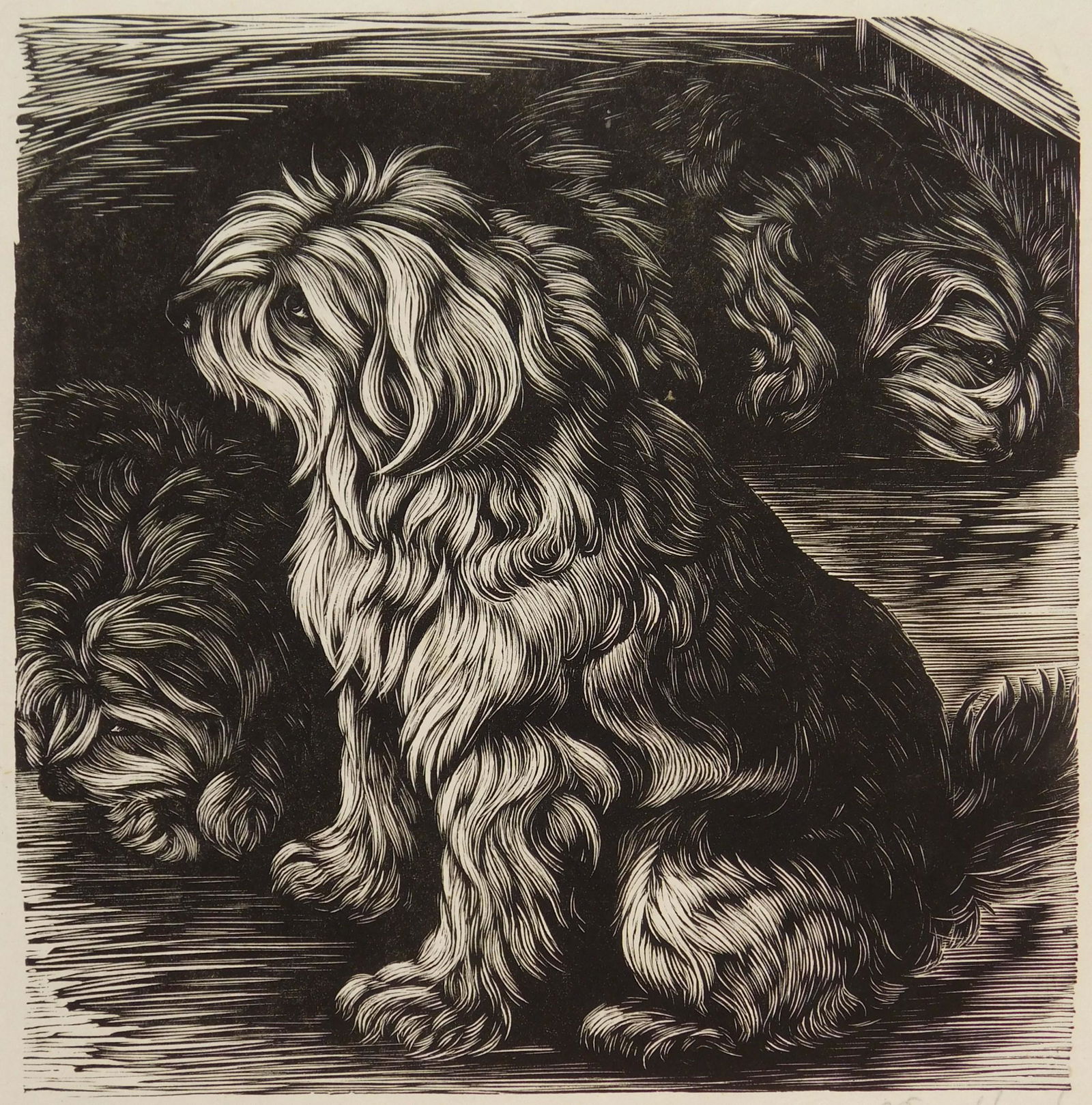 Isaac Friedlander woodcut (1 of 4)