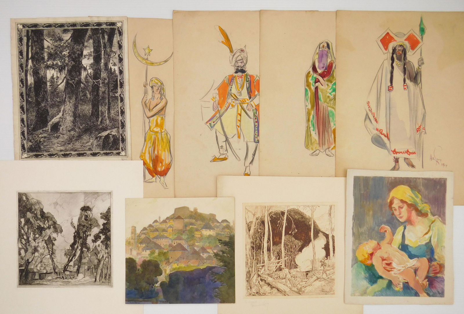 9 Alexander Oscar Levy prints (1 of 6)