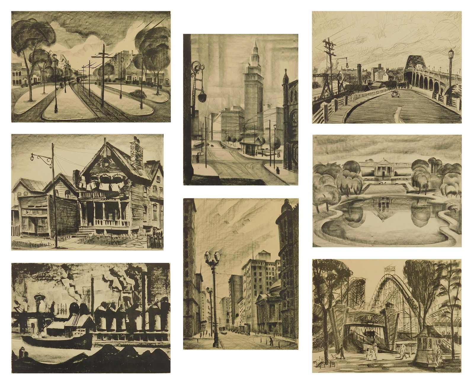 8 Martin Linsey lithographs (1 of 10)