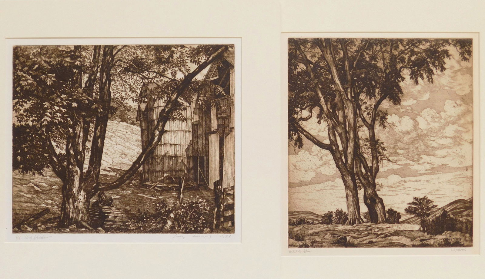2 Luigi Lucioni etchings (1 of 7)