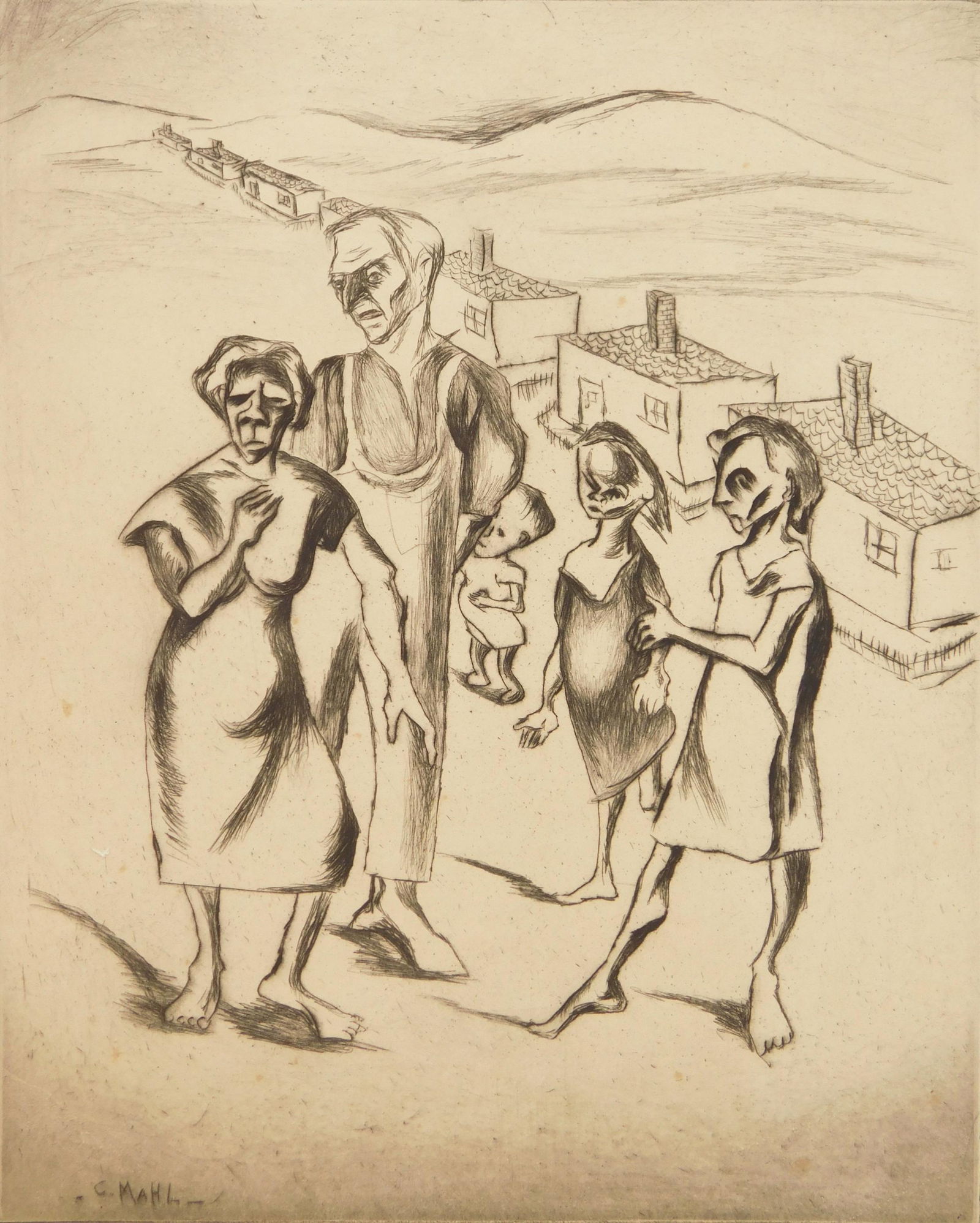 Clare Mahl drypoint (1 of 6)