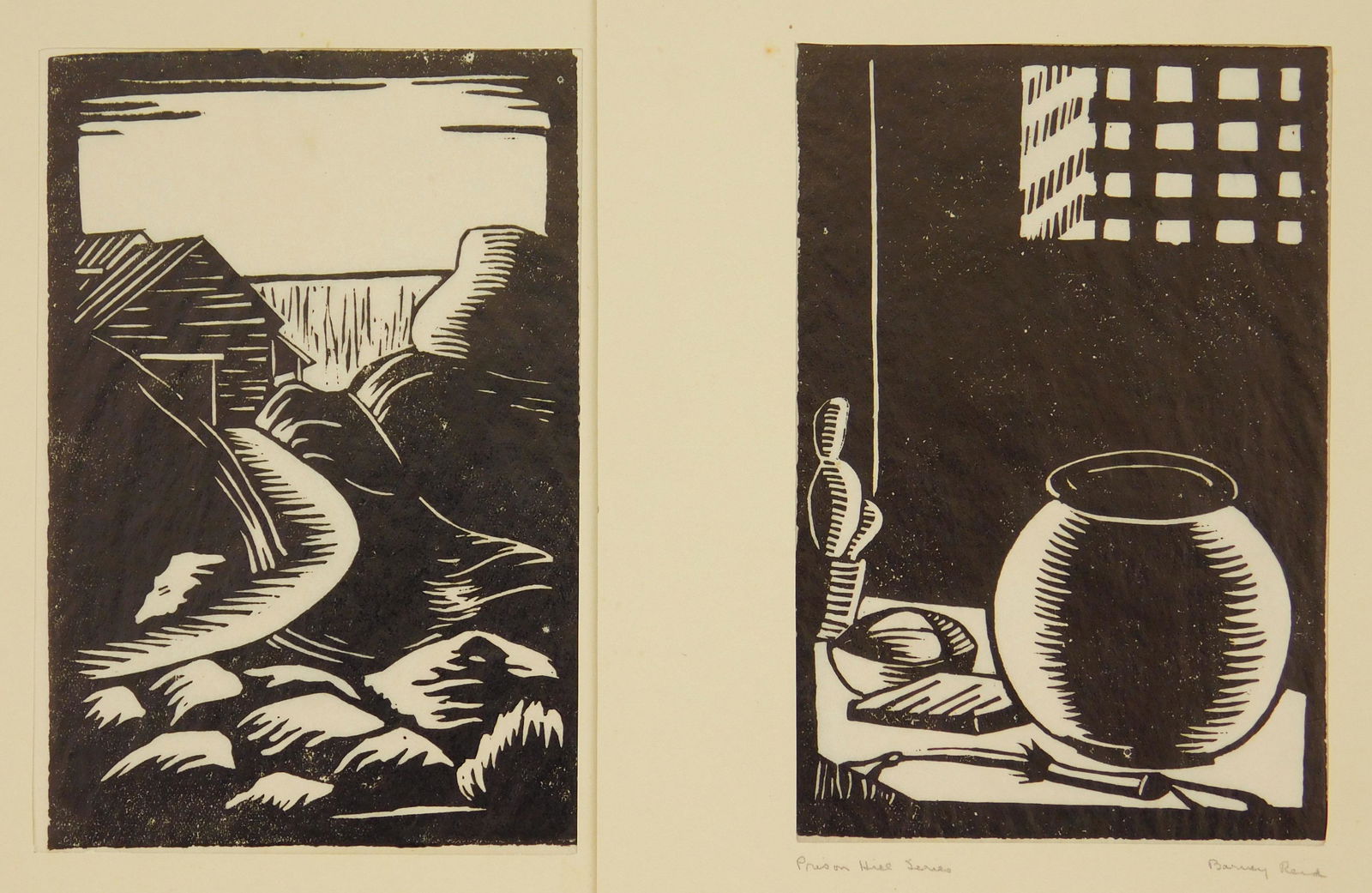 2 Barry Reid woodcuts (1 of 5)