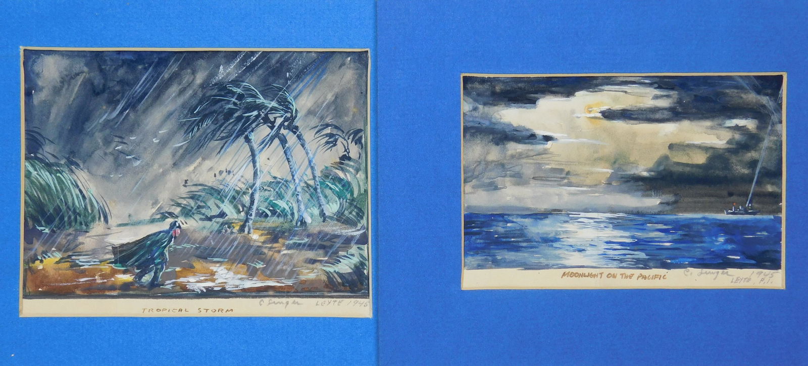 2 Clyde Singer watercolors (1 of 8)