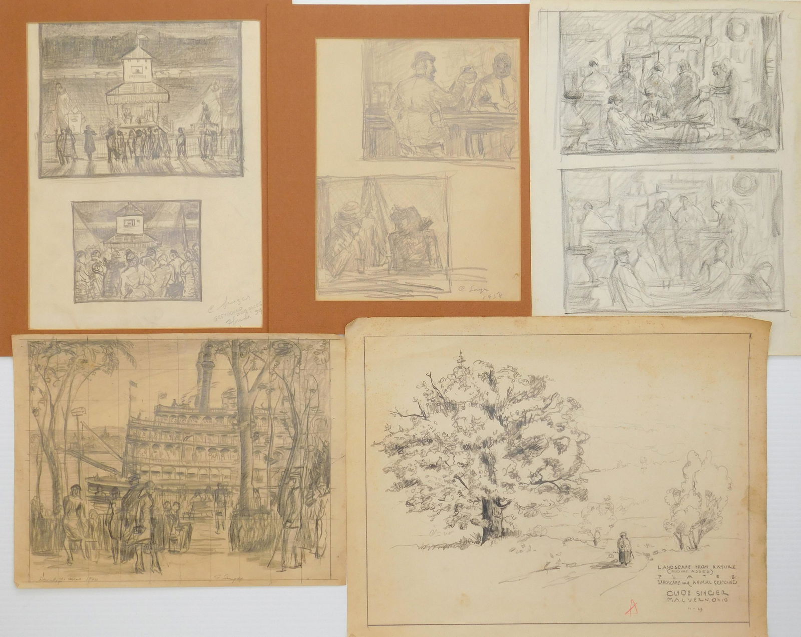 Clyde Singer sketches (1 of 7)