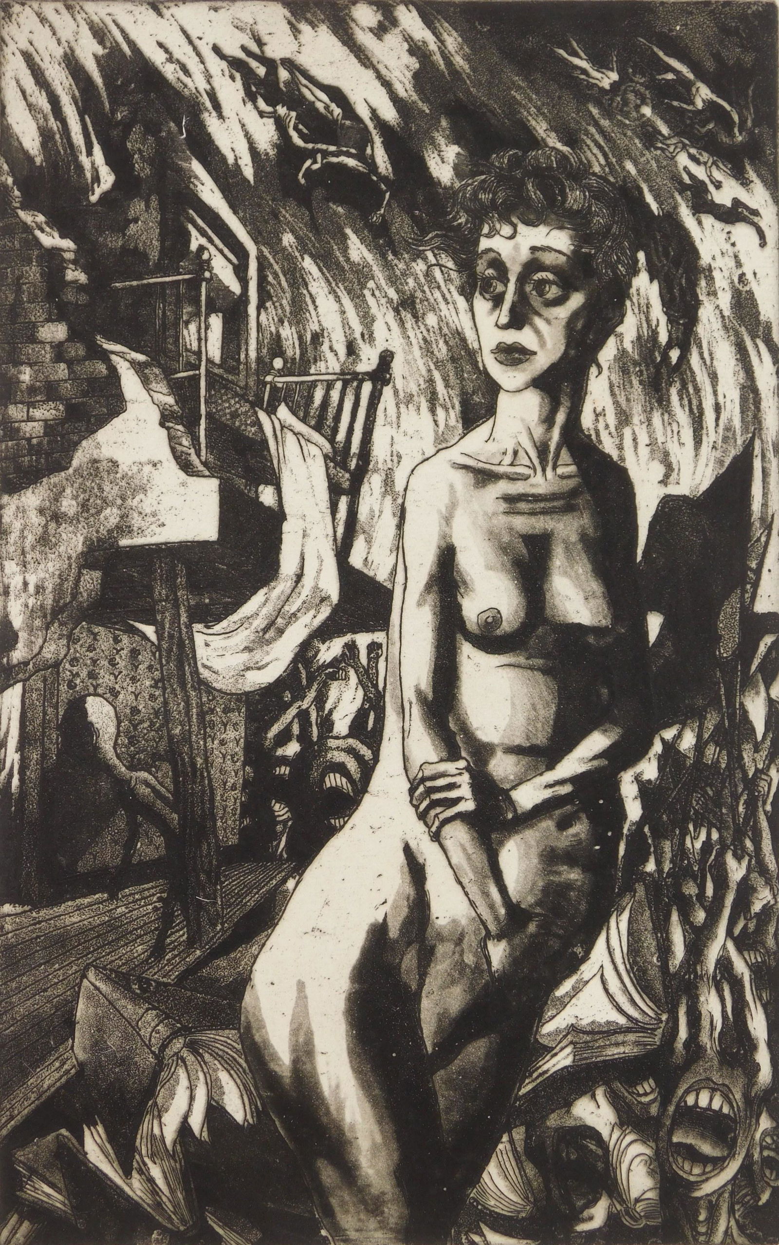 Harry Sternberg aquatint (1 of 4)