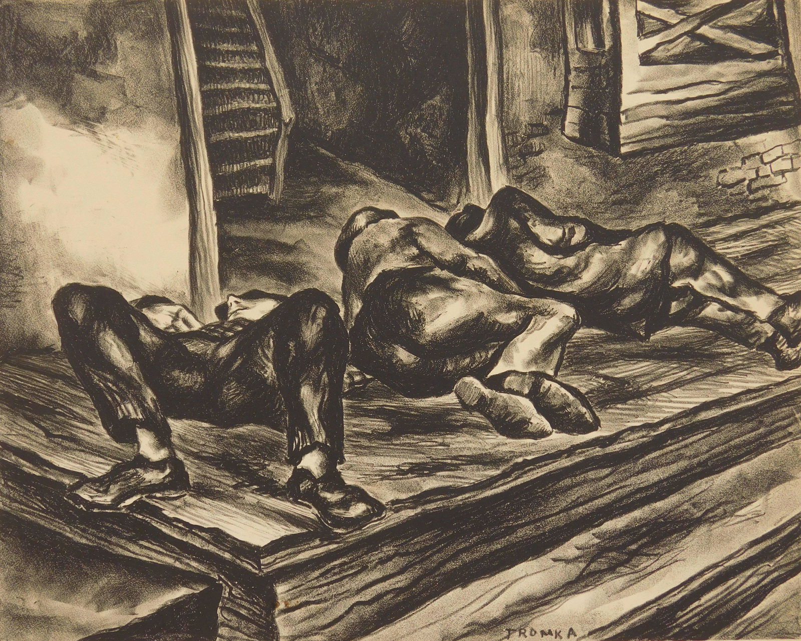 Abram Tromka lithograph (1 of 4)