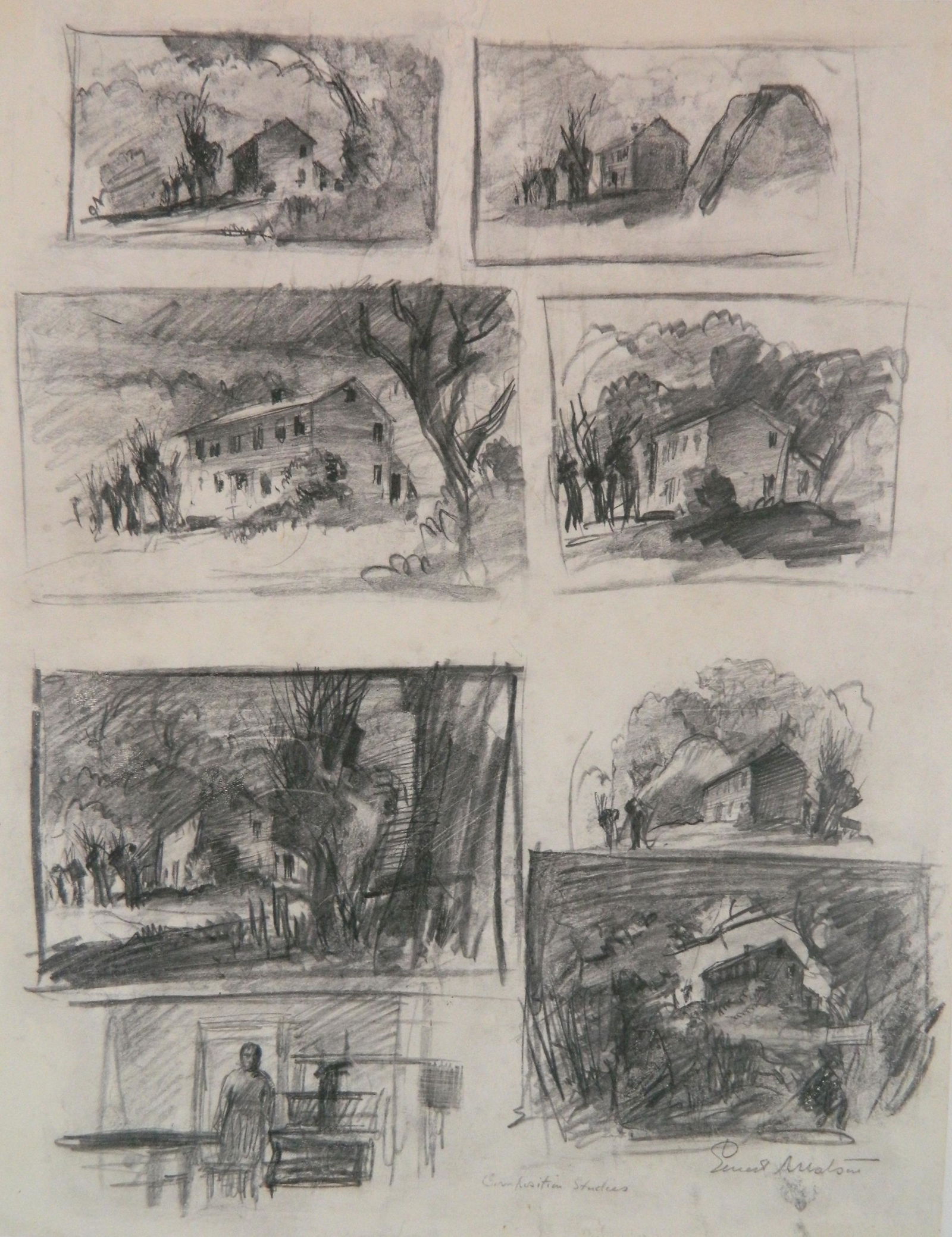 Ernest Watson graphite drawing (1 of 4)