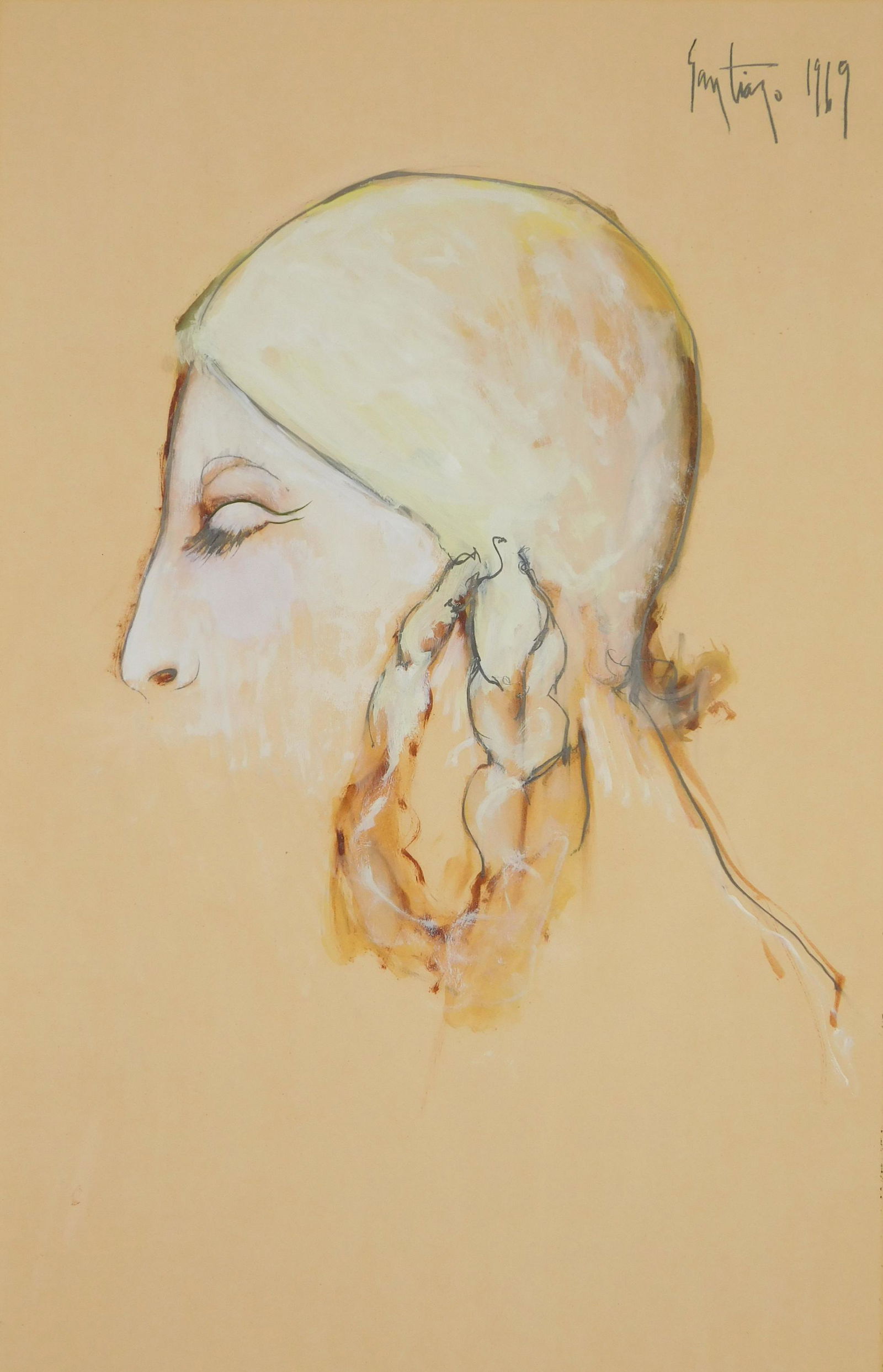 Ramon Santiago oil and charcoal (1 of 3)