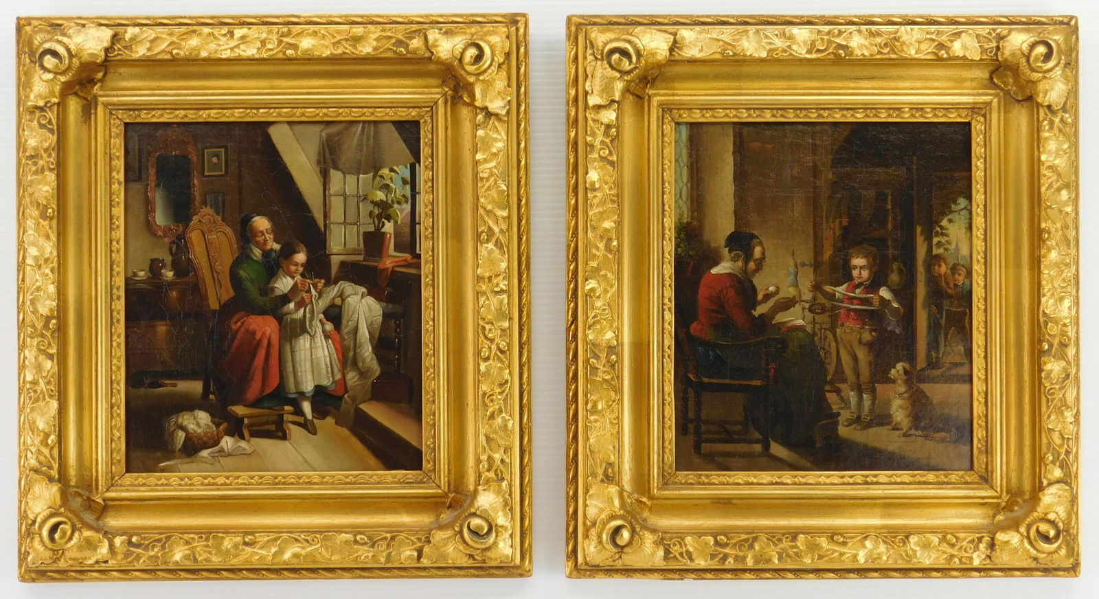 Pair of 19th c. European oils (1 of 5)