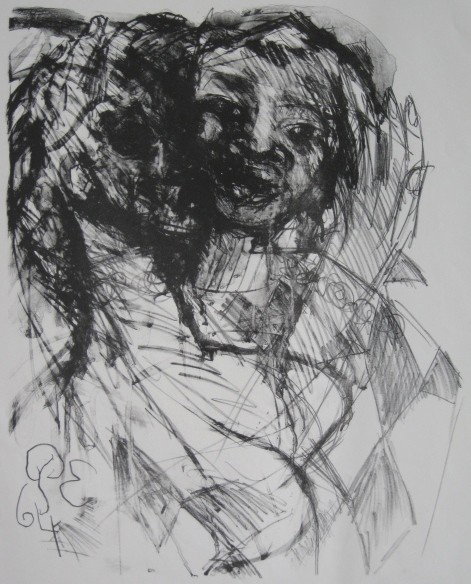 Philip Evergood lithograph: Philip Evergood- ''Harlequin and Columbine'' (Lippard 171)- lithograph, 1964, signed and titled in pencil, minor handling creases, otherwise very good condition. 23 1/2 x 18 1/2''