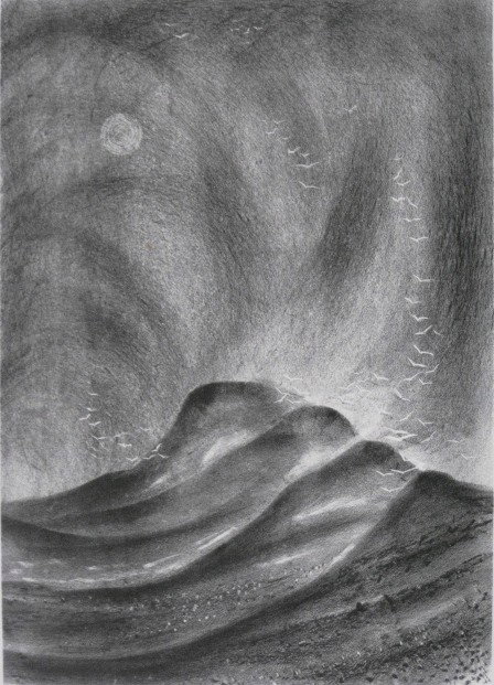 Richard Florsheim lithograph: Richard Florsheim- ''Dunes'' (Iacono 172)- lithograph, 1965, signed and numbered in pencil, AAA edition of 250. 13 7/8 x 10''