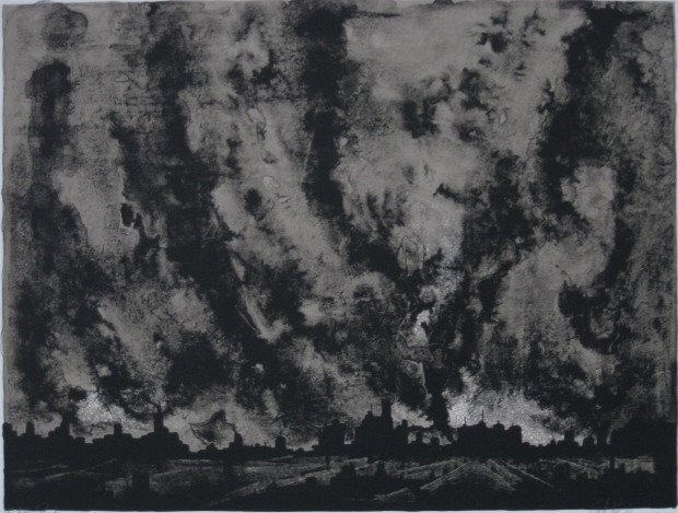 Richard Florsheim lithograph: Richard Florsheim- ''Lightening'' (Iacono 215.7)- lithograph in colors, 1970, signed and annotated 'artist's proof' in pencil, from the ''Illuminations'' portfolio, regular edition was 100, very good 