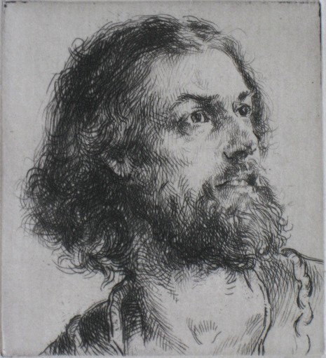 Arthur W. Heintzelman drypoint: Arthur W. Heintzelman- ''Anfortus''- drypoint, signed and inscribed ed.70 in pencil, good condition. 2 1/8 x 1 7/8''