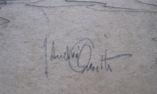 Andre Smith etching - 3