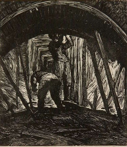 Albert Abramovitz wood engraving: Albert Abramovitz- ''Flying Arch Moscow''- wood engraving, 1935, signed, dated and titled in pencil, printed on a full sheet of Japanese mulberry paper, This print was exhibited in the United Kingdom.