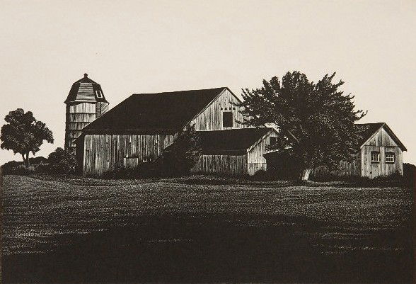 Asa Cheffetz wood engraving: Asa Cheffetz- ''May Sunlight'' (Springfield 61)- wood engraving, 1941, signed, titled and annotated 'imp' in pencil, AAA edition of 250, a rich impression on off-white wove paper, very good condition.