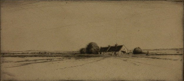 Jules Andre Smith etching and drypoint: Jules Andre Smith- ''County Mayo, Ireland''- etching and drypoint, 1914, signed, dated and titled in pencil, printed with plate tone on cream wove paper, A scarce Irish image, very good condition. 3 1