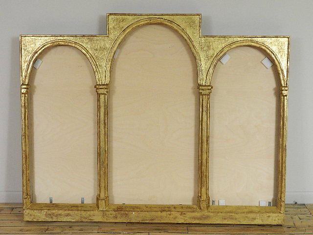 Triptych panel frame