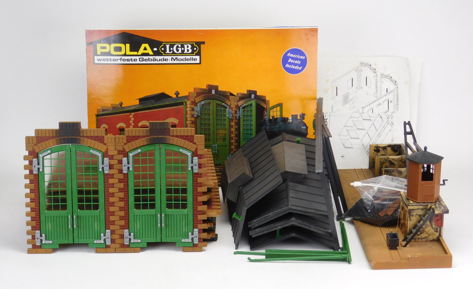 Lehmann Gross Bahn- POLA Buildings: Lehmann Gross Bahn- POLA Buildings 1). Double Locomotive Shed #911, not assembled; and 2). Small Coaling Deport #920, assembled both G Scale and both with instructions, but not sure if complete, NO or