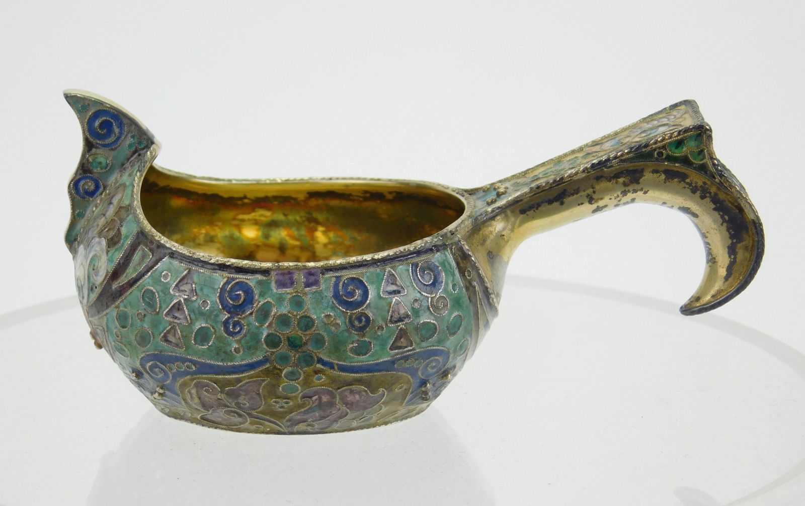 Russian champleve kovsh (1 of 7)