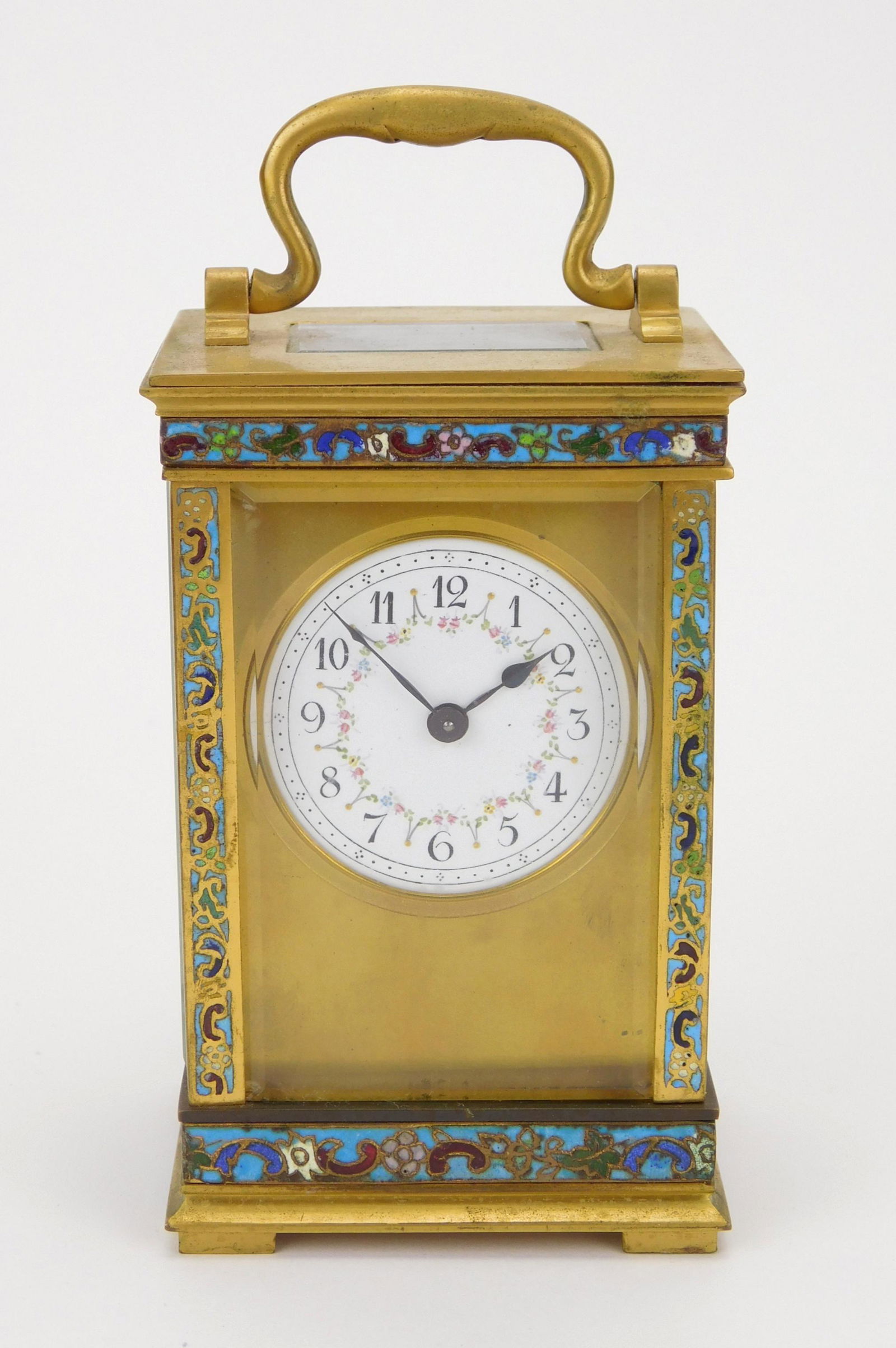 19th c. French champleve carriage clock (1 of 5)