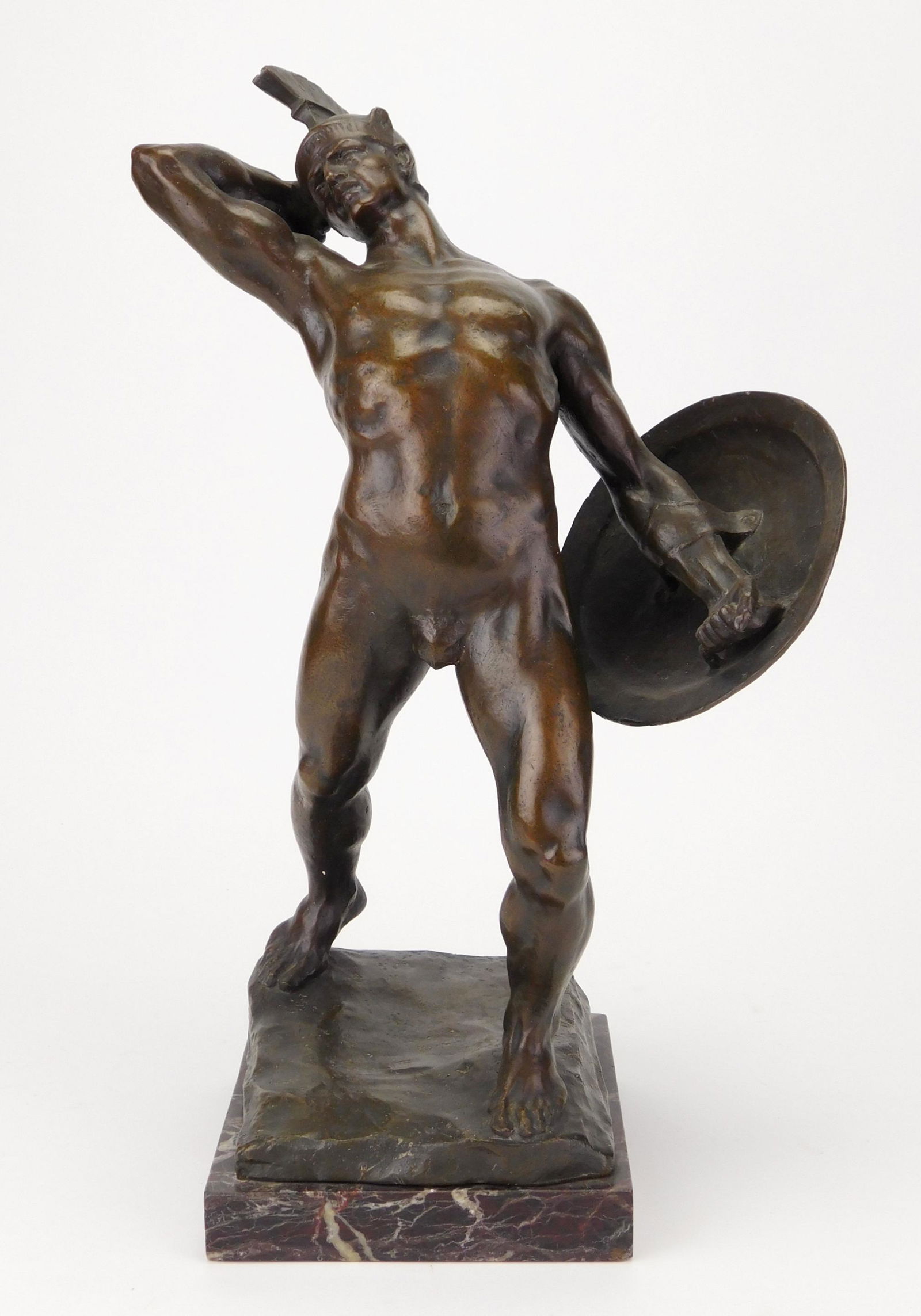19th c. bronze of a Roman Warrior (1 of 5)