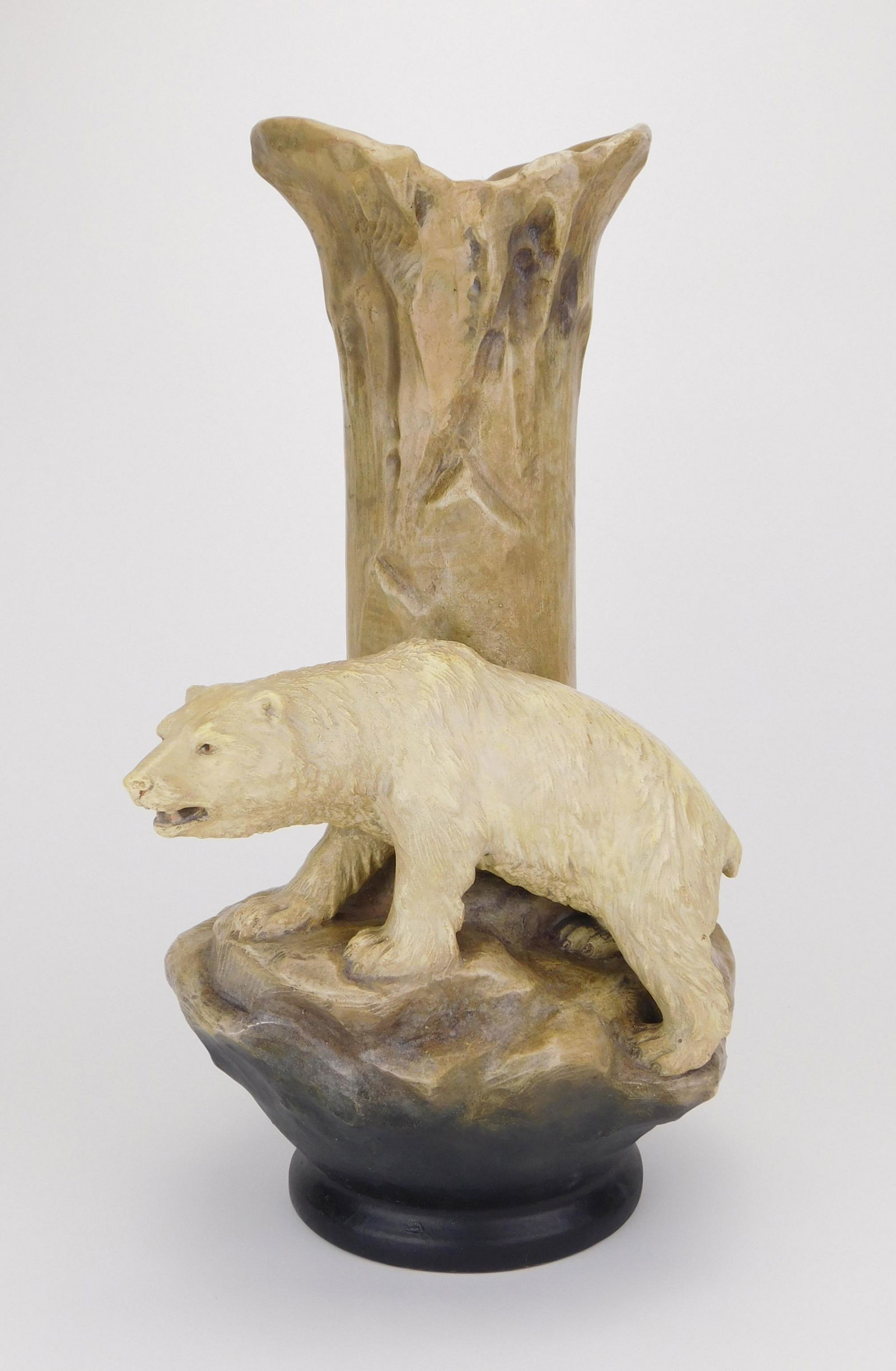 Amphora August Otto Earthenware ''Polar Bear'' Vase (1 of 7)