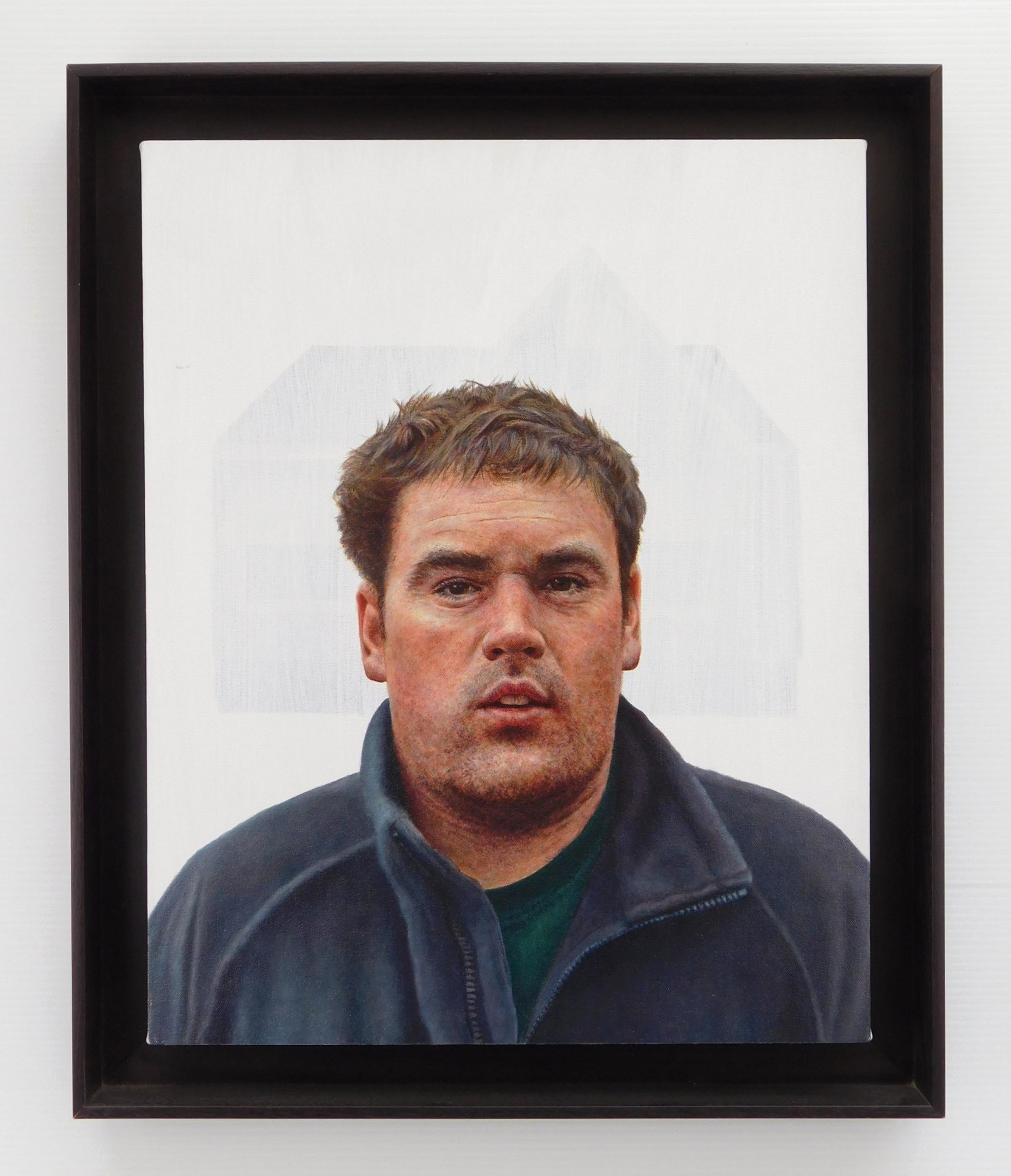 20th c. American School oil: 20th c. American School Portrait of A Man oil on canvas, one scuff in background, otherwise very good condition. 20 x 16''