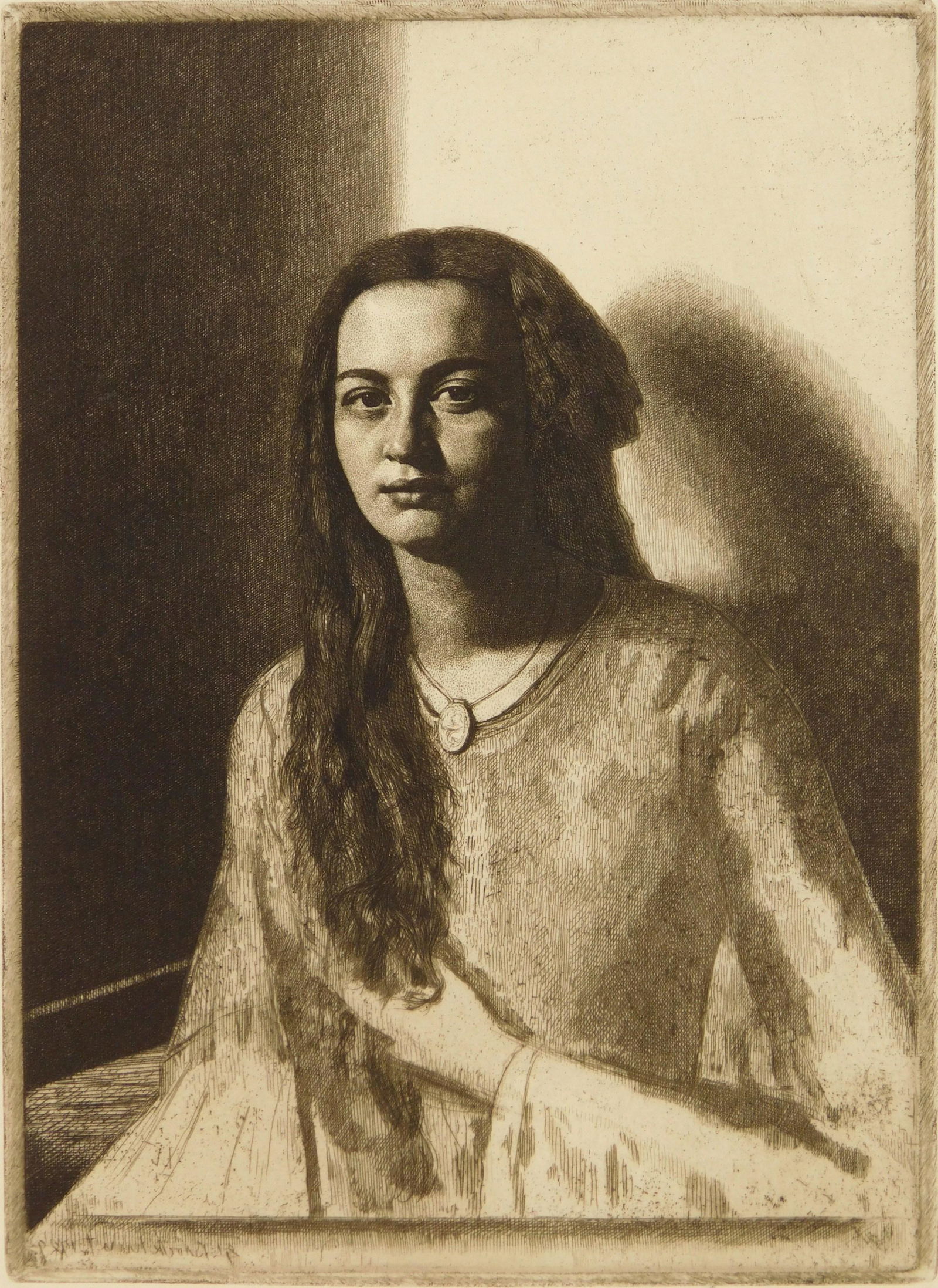 Gerald Brockhurst etching (1 of 5)